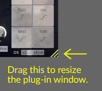 Resize plugin with this control